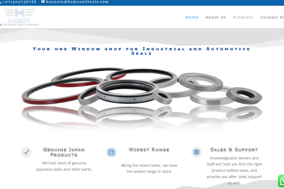 Hamza Oil Seals Project Preview
