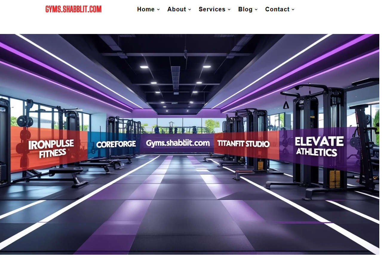 Gyms Website Preview