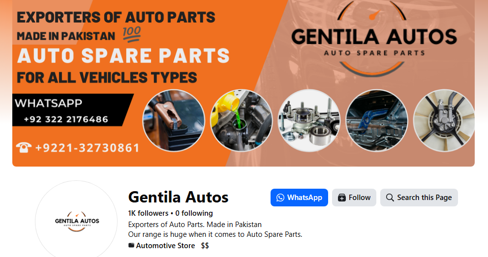 Gentila Auto Parts Profile